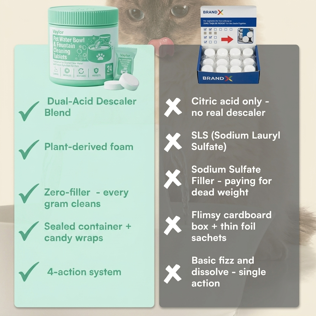 PureSip — Pet Water Bowl & Fountain Cleaning Tablets