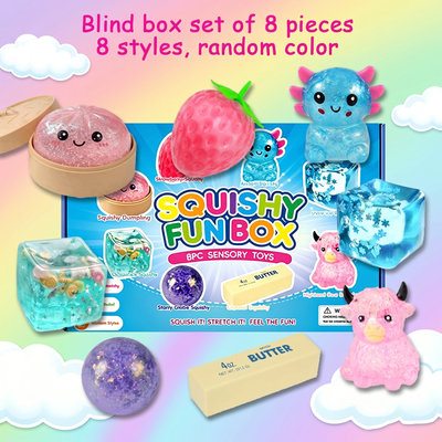 8 Variety Cute Squish Toys