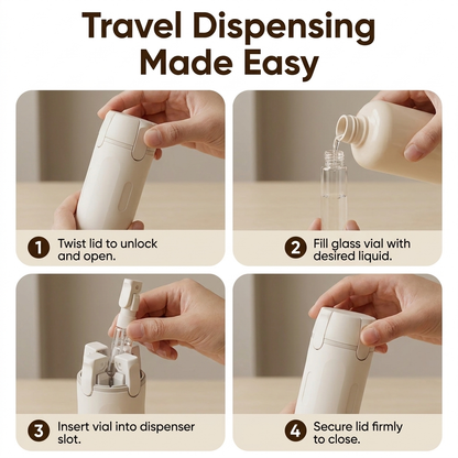 4-in-1 Travel Refillable Toiletry Pumps