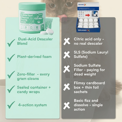 PureSip — Pet Water Bowl & Fountain Cleaning Tablets